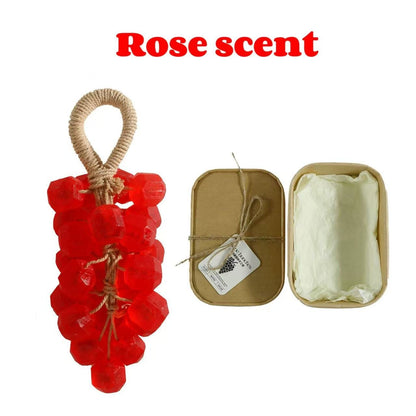 🍇🍑Personalized Original Handmade Crystal Grape Soap Gentle Cleansing Soap