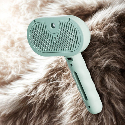 Hundebürste & Katzenbürste | Bürste für Kurzhaar & Langhaar mit Dampffunktion | FurMeister