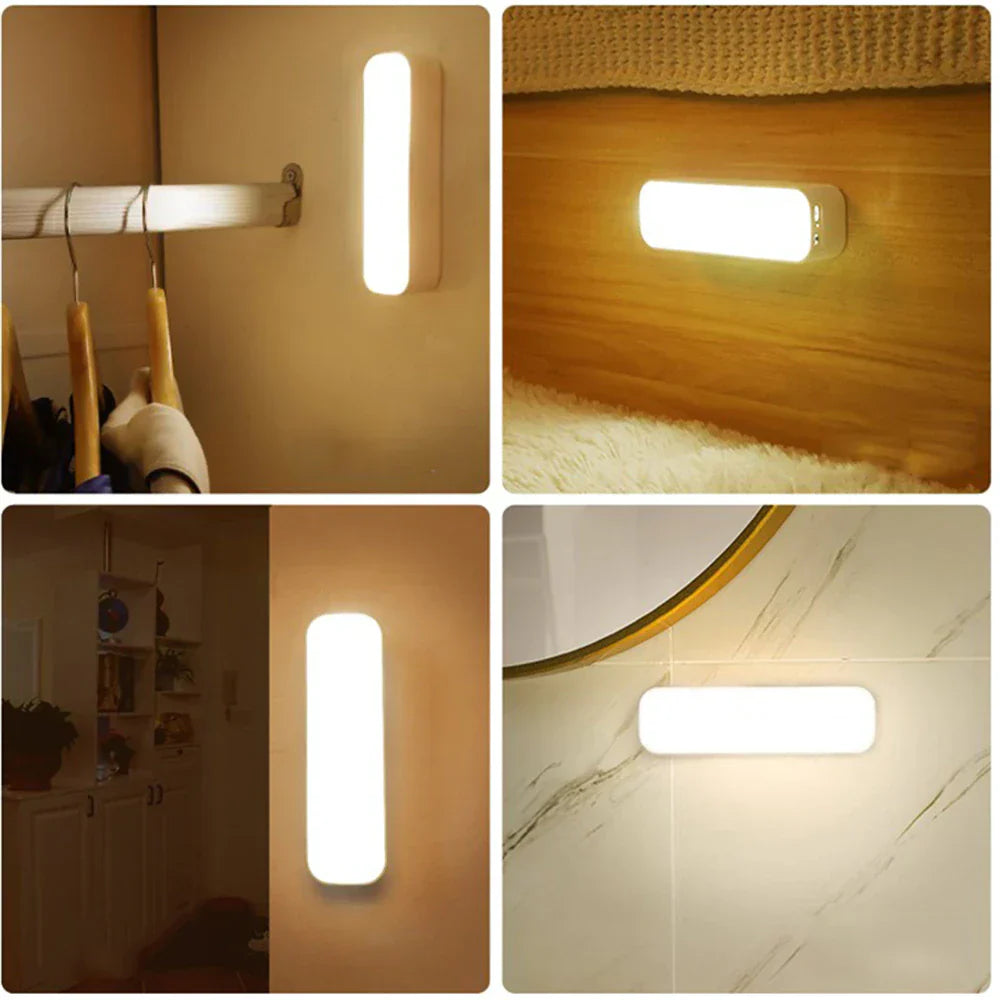 Wandleuchte für innen mit Bewegungsmelder | Nachtlicht mit Akku | Wandlampe | WandSchein